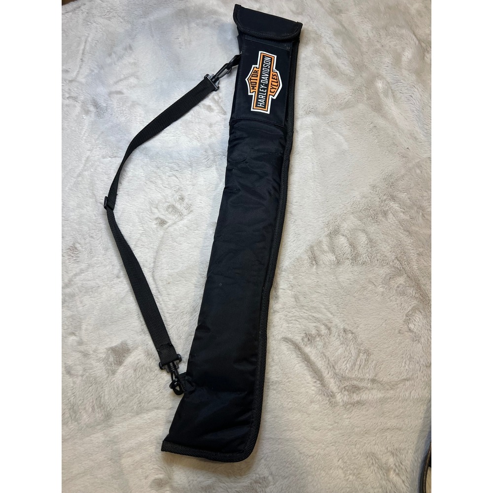 Harley-Davidson Pool Cue Case Bar and Shield Logo Shoulder Strap Black OS